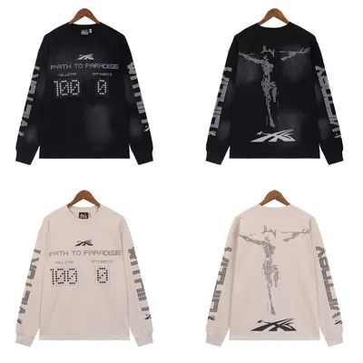 Hellstar Path To Paradise Black Long Sleeve Sweatshirt