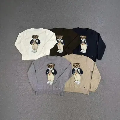 Ralph Lauren Bear Knit Sweater Multi Color Casual