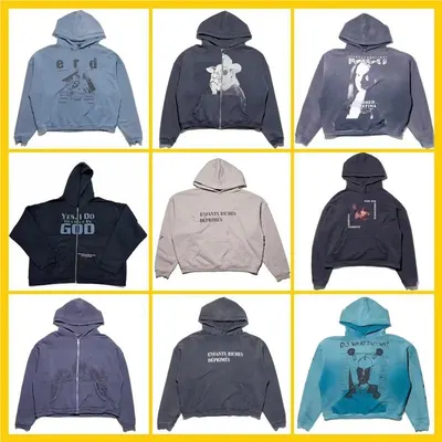 Unisex Hoodie Graphic Print Blue Casual Sweatshirt