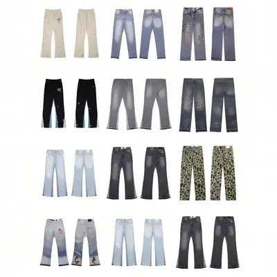 Denim Pants Multi Color Casual Pants