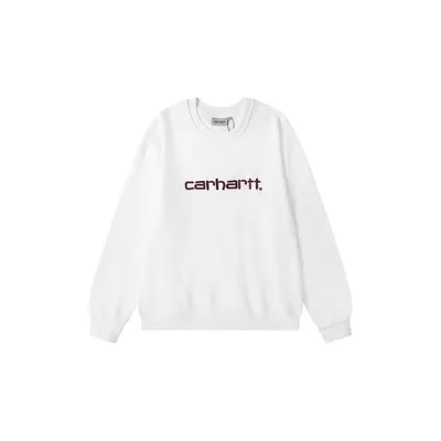 Carhartt White Logo Crewneck Sweatshirt
