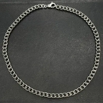 Silver Chain Link Necklace Classic Style
