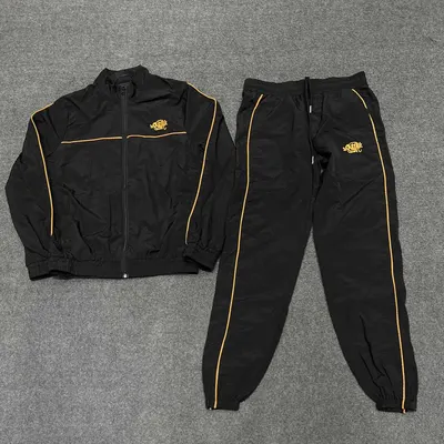 Stylish Track Suit Black Gold Sportswear