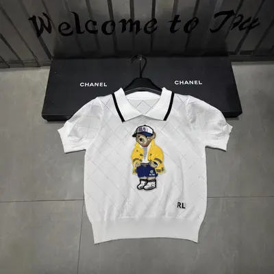 Ralph Lauren Bear Polo White Casual Shirt