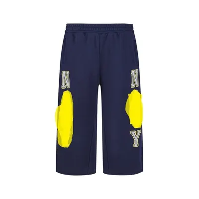 NY Blue Patchwork Shorts
