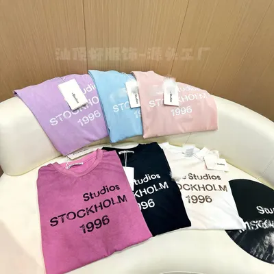 Acne Studios Stockholm 1996 Pink Casual T-Shirt