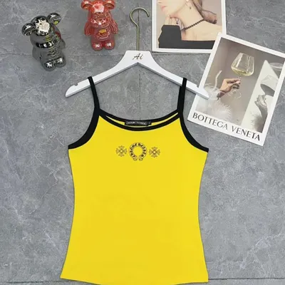 Chrome Hearts Yellow Logo Tank Top