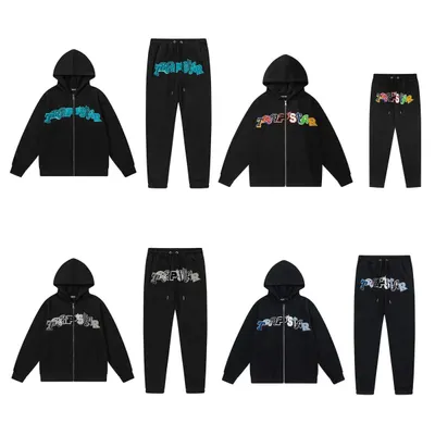 Trapstar Zip Hoodie Black Streetwear
