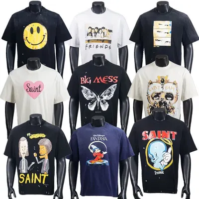 Saint T-Shirt Black Graphic Print