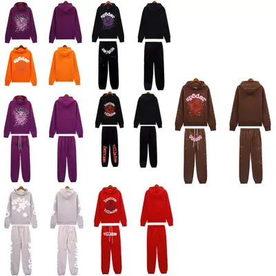 Spider Hero Villains Purple Casual Hoodie Set