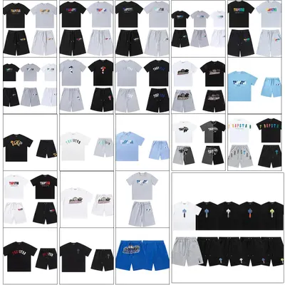 Trapstar T-Shirt And Shorts Set Black Casual Wear