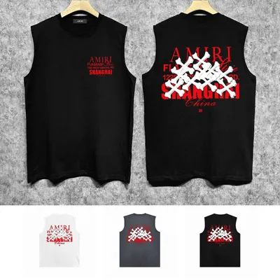 Amiri Flagship Black Sleeveless T-Shirt