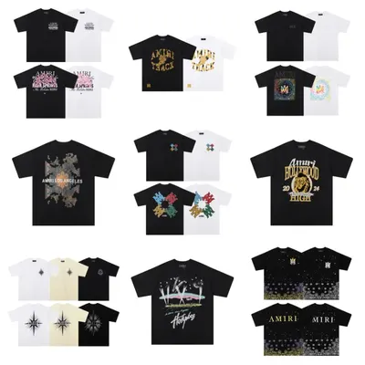 Amiri Graphic Black Casual T-Shirt
