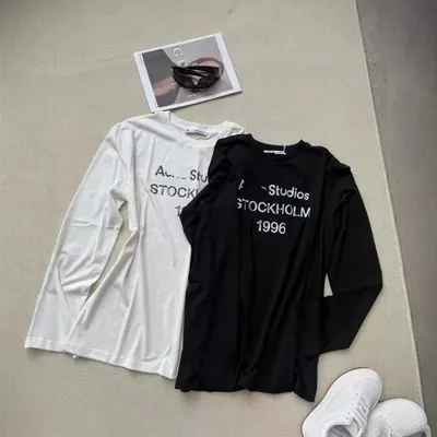 Acne Studios Long Sleeve Black Casual T-Shirt