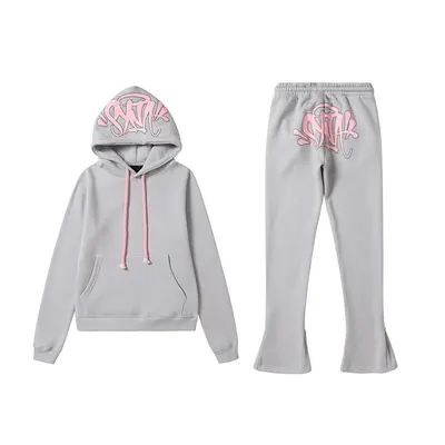 SNTK Gray Hoodie And Pants Set Casual