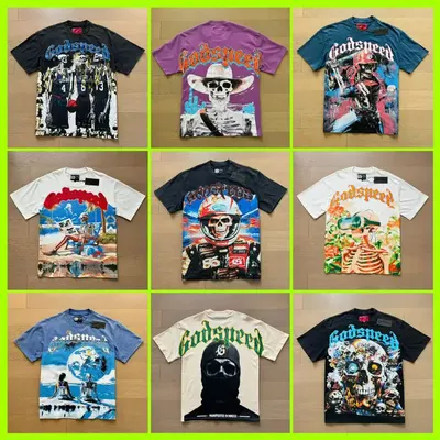 Godspeed Graphic T-Shirt Multi-Color Streetwear