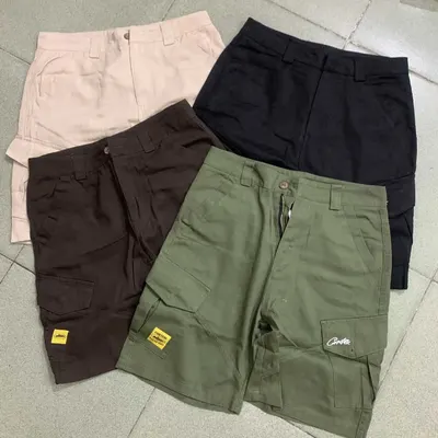 Coyote Cargo Shorts Olive Green Utility Style