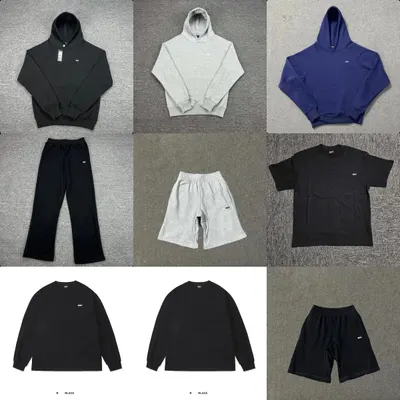 Basic Hoodie Black Casual Sweatshirt