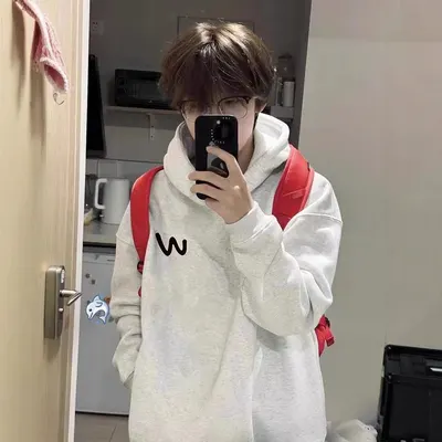 Unisex Hoodie Gray Casual Sweatshirt