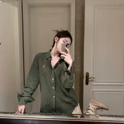 Polo Ralph Lauren Green Long Sleeve Button Up Shirt