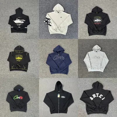Corteiz Hoodie Black Streetwear Sweatshirt