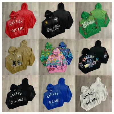 Valley Dreams Hoodie Multi Color Casual Sweatshirt