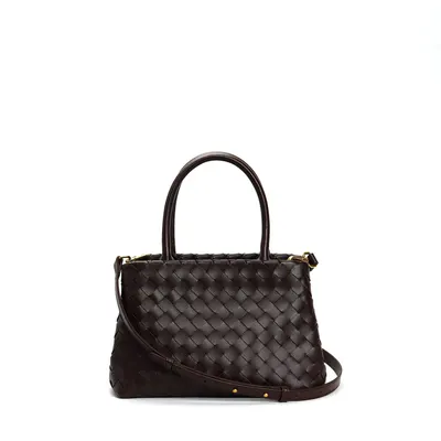 Bottega Veneta Intrecciato Brown Leather Tote Bag