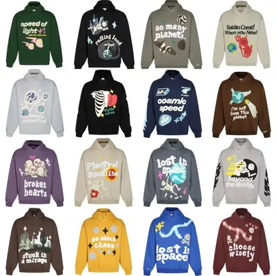 Graphic Print Hoodie Multi Color Casual Sweatshirt